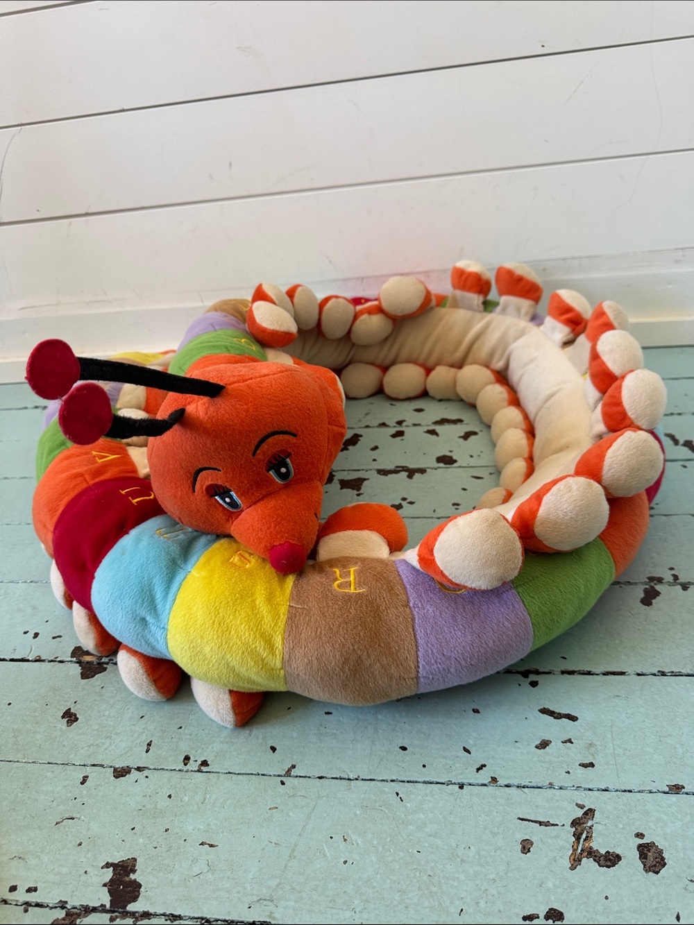 Jumbo approx. 80" Plush Centipede Caterpillar ABC Alphabet Learning Toy